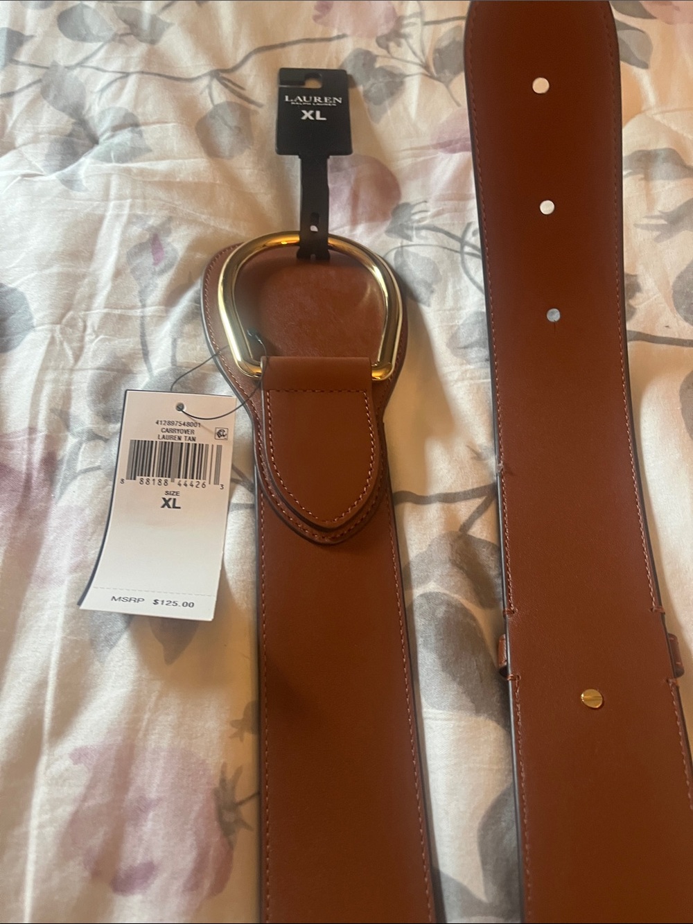 Ralph Lauren women’s XL Leather Belt in Brown